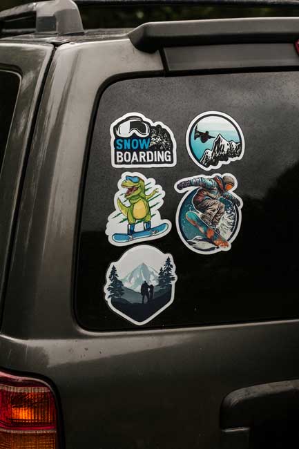 استیکر اسنوبرد ضدآب طراحی خاص اسپرت – مناسب شیشه و بدنه (۱۰ سانتیمتری)